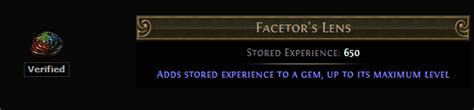 facetor's lens exp amount.